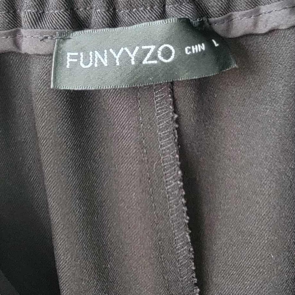 Funyyzo Womens  Wide Leg Pockets Dress Pants. L 10-12 - Picture 10 of 10